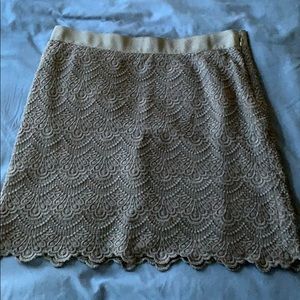 Scalloped lace skirt